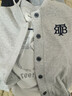 Teenie Weenie小熊女裝秋季簡(jiǎn)約開(kāi)衫衛衣休閑外套格雷系灰色學(xué)院風(fēng) 中灰色 L (170) 曬單實(shí)拍圖