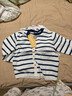 巴拉巴拉童裝兒童毛衣男童女童2026新款春秋裝寶寶開(kāi)衫柔軟親膚毛衫針織衫 藍白條紋00318 110 曬單實(shí)拍圖