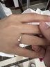 周六福（ZLF）  18K金鉆石戒指女款璀璨花瓣形求婚訂婚鉆戒 8分 9號 au750 曬單實拍圖