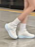 安踏（ANTA）星云2女鞋運動(dòng)鞋子女夏季新款網(wǎng)面軟底透氣跑步鞋通勤百搭休閑鞋 象牙白/冰晶綠 【星云2.0-店長(cháng)推薦】 37.5 【官方正品】 曬單實(shí)拍圖