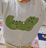 嘟嘟家寶寶套裝春季男童兩件套衣服兒童春裝卡通可愛(ài)童裝女童衛衣衛褲潮 米底恐龍+湖綠色褲子 110 曬單實(shí)拍圖