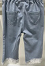 巴拉巴拉【商場(chǎng)同款】寶寶褲子女童牛仔褲夏季薄款甜美潮 牛仔淺藍88101 110 曬單實(shí)拍圖
