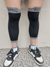耐力克斯（NAILEKESI N）專(zhuān)業(yè)運動(dòng)護腿小腿護具壓縮護腿套護小腿套壓力襪跑步足球束腿帶 曬單實(shí)拍圖