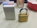 京本四位密碼掛鎖 金屬戶(hù)外防水防銹門(mén)鎖 工具行李箱健身房學(xué)校柜子鎖 【金屬鎖芯】粗8MM鎖梁（金色） 曬單實(shí)拍圖