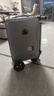 愛(ài)爾威（Airwheel）電動(dòng)行李箱可騎行智能拉桿箱可坐可代步20英寸登機箱 青春版—銀 曬單實(shí)拍圖