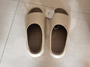 海瀾之家（HLA）撞色踩屎感運動(dòng)拖鞋男士夏季厚底家居厚底浴室防滑耐磨沙灘涼拖鞋 淺咖 43-44 【適合42-43腳】 曬單實(shí)拍圖