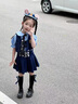 G.duck小黃鴨童裝女童套裝夏季裙子兒童兔子警官服裝學(xué)院風(fēng)百褶裙三件套 朱迪三件套 100 建議2~3歲（ 90-100cm） 曬單實(shí)拍圖