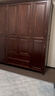 一具一家美式實(shí)木衣柜復古家用四門(mén)帶抽屜平開(kāi)門(mén)臥室全實(shí)木儲物成品大衣柜 胡桃色 純原木四門(mén)衣柜 包物流包安裝 曬單實(shí)拍圖