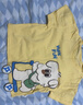 嘟嘟家寶寶T恤夏裝女童透氣卡通短袖男童寬松柔軟半袖兒童夏季可愛(ài)上衣 黃色 100 cm 曬單實(shí)拍圖