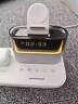 穆象無(wú)線(xiàn)充電器三合一多功能適用蘋(píng)果17/16/15磁吸MagSafe耳機apple watch S11手表支架iphone12ProMax 白色【時(shí)鐘+鬧鐘+夜燈】配雙C線(xiàn) 曬單實(shí)拍圖