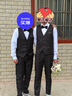 冬逸伴郎服西式兄弟裝男結婚團服裝西裝外套襯衫馬甲三件套裝禮服春季 白長(cháng)袖+黑馬甲+黑褲+領(lǐng)結 2XL 曬單實(shí)拍圖