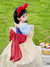 G.duck小黃鴨童裝白雪公主裙女童連衣裙夏季裙子高端生日禮服裙女孩夏裝 藍色加發(fā)箍 90 cm 曬單實(shí)拍圖