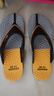 回力人字拖鞋男士夏季新款防滑軟底耐磨外穿沙灘夾腳涼拖鞋3389 黑黃 曬單實(shí)拍圖