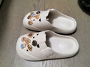利達妮（TZLDN）eva洞洞鞋女士外穿防滑夏季防臭踩屎感家居家用沙灘涼鞋包頭拖鞋 小熊基地(12個(gè)) 38-39 【標準碼】 曬單實(shí)拍圖