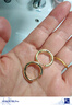 AJIDOU阿吉豆耳環(huán)女金色圈圈耳扣歐美輕奢配飾小眾高級感耳圈新年送女友 曬單實(shí)拍圖