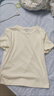 UR夏季新款女裝時(shí)尚休閑修身顯瘦圓領(lǐng)短袖T恤UYU450170 淺黃色 S 曬單實(shí)拍圖