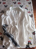 2026春夏新款白色七分袖收腰襯衫小眾氣質(zhì)顯瘦設計感洋氣上衣 白色 M 建議85-105斤 曬單實(shí)拍圖