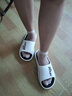 安尚芬防臭涼拖鞋男士夏季潮流戶(hù)外穿厚底防滑耐磨EVA軟底大碼拖鞋男款 白色 41-42 標準碼 曬單實(shí)拍圖