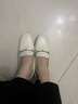 百麗（Belle）【92系列】粗跟樂(lè )福鞋女商場(chǎng)通勤百搭牛皮高跟鞋單鞋BZ521AA6 米白 35 (225mm) 曬單實(shí)拍圖