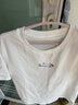 茵曼全棉舒適趣味繡花短袖白T恤2026夏季寬松顯瘦休閑上衣 米白色  L 曬單實(shí)拍圖