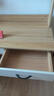 實(shí)木書(shū)桌書(shū)架一體桌子小戶(hù)型電腦桌臺式家用臥室學(xué)生學(xué)習寫(xiě)字8 【升級實(shí)木多層】黃杉木色90*50*180雙抽屜 占地小巧 加高間距 曬單實(shí)拍圖