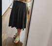 優(yōu)衣庫女裝寬褶中裙/半身裙裙子479916 488364 488364/08深灰色 XS 曬單實(shí)拍圖