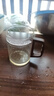 華明富光耐高溫玻璃茶杯高硼硅材質(zhì)綠茶杯月牙過(guò)濾一體泡茶杯家用木把杯子 木把月牙杯【無(wú)蓋】送杯 450ml 曬單實(shí)拍圖
