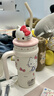 三麗鷗（SANRIO）凱蒂貓HelloKitty公仔冰霸保溫杯316不銹鋼帶吸管女生日禮物700ml 曬單實(shí)拍圖