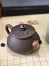 【冠山堂】云南建水紫陶茶壺冰煙錘紋壺純手工非紫砂西施石瓢茶具 錘紋冰煙石瓢壺 200ml 純手工每只略有細微差異 曬單實(shí)拍圖