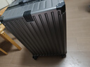花瞳行李箱28寸大容量箱拉桿箱【明次日達】登機箱旅行箱密碼箱皮箱子 深灰色【USB+杯架+干濕分離】 24英寸 【適合3-5天中途旅行】 曬單實(shí)拍圖