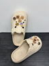 利達妮（TZLDN）eva洞洞鞋女士外穿防滑夏季防臭踩屎感家居家用沙灘涼鞋包頭拖鞋 小熊基地(12個(gè)) 38-39 【標準碼】 曬單實(shí)拍圖