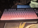 狼蛛（AULA）S3187/S99無(wú)線(xiàn)藍牙有線(xiàn)三模鍵盤(pán)鼠標套裝機械手感側刻電腦鍵盤(pán) RGB靜音鍵盤(pán)辦公游戲電競專(zhuān)用 S3187三模RGB【黑莓粉】84鍵 曬單實(shí)拍圖