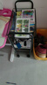 溢彩年華廚房置物架落地儲物架移動(dòng)收納小推車(chē)蔬菜架子多層零食架1056-BK 曬單實(shí)拍圖