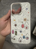夲貝（taobei） 適用蘋(píng)果14/pro/max手機殼 iPhone14plus全包防摔新款彩繪卡通高級感彩銀IMD保護套哈哈哈男女 【銀色】哈哈哈-贈膜 蘋(píng)果14promax 曬單實(shí)拍圖