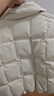 波司登（BOSIDENG）90鵝絨羽絨服商場(chǎng)熱賣(mài)同款女短款翻領(lǐng)保暖外套 【店長(cháng)推薦】凝脂白提花|9EF7 S 160/84A 體重約100-110斤 曬單實(shí)拍圖