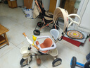 鳳凰兒童三輪車(chē)腳踏車(chē)遛娃1-6歲寶寶手推車(chē)可推可騎兒童車(chē)敞篷自行車(chē) 寶貝熊四合一鈦空輪 曬單實(shí)拍圖
