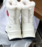 駱駝（CAMEL）熔巖雪地靴女懶人毛毛鞋冬季增高防寒休閑靴 L25W577050 米色 38 曬單實(shí)拍圖