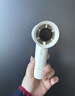 齊心（COMIX）手持小風(fēng)扇 便攜長(cháng)續航2026新款 LED數顯屏 高速吹風(fēng)機100擋無(wú)極風(fēng) Type-c充電小電扇 禮物L(fēng)C001白 曬單實(shí)拍圖