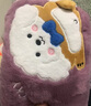 為伴熱水袋充電暖手寶暖寶寶安全防爆可插手熱敷生日禮物女生紫色小狗 曬單實(shí)拍圖