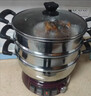 蘇泊爾（SUPOR）電蒸鍋21L家用大容量多功能電火鍋蒸炒煮一體蒸鍋2200W全鋼蒸籠0涂層電炒鍋ZN32YK16 曬單實(shí)拍圖