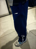 李寧童裝兒童運動(dòng)褲子男女大童籃球系列親膚棉感束腳衛褲160YKLV271-1 曬單實(shí)拍圖