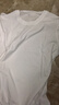 AB內衣棉男士短袖中老年T桖寬松老頭衫白色打底汗衫睡衣上衣 特白 L 曬單實(shí)拍圖