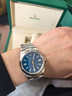 勞力士蠔式恒動(dòng)型 自動(dòng)機械機芯 蠔式鋼 100米防水 41mm 男表 Med blue 曬單實(shí)拍圖
