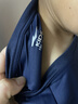 鴻星爾克（ERKE）童裝男女童圓領(lǐng)短袖兒童夏季運動(dòng)針織衫T恤藍黑色150 曬單實(shí)拍圖