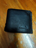 袋鼠錢(qián)包男士真皮短款2026新款商務(wù)頭層牛皮錢(qián)夾一體卡包薄款皮夾父親 燙印標-黑色 曬單實(shí)拍圖