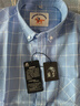 春秋季純棉長(cháng)袖襯衫男商務(wù)休閑100%全棉襯衣大碼格子免燙上衣 NJF002大藍格 40 建議120-130斤 曬單實(shí)拍圖