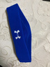 安德瑪（Under Armour）運動(dòng)發(fā)帶男女止汗帶吸汗頭帶跑步導汗帶籃球防汗頭巾箍護額 藍色 曬單實(shí)拍圖