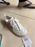 ZHR女鞋經(jīng)典撞色百搭小白鞋女韓版港風(fēng)平底休閑鞋子女 AT07F 米藍 36 曬單實(shí)拍圖