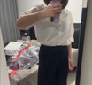 紅袖休閑職業(yè)襯衫2025夏秋新款女裝翻領(lǐng)氣質(zhì)百搭顯瘦獨特氣質(zhì)通勤上衣 本白001（預售4.10） L 曬單實(shí)拍圖