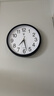 北極星（POLARIS）掛鐘時(shí)尚創(chuàng  )意客廳鐘表靜音簡(jiǎn)約石英鐘30cm 2842黑色 曬單實(shí)拍圖
